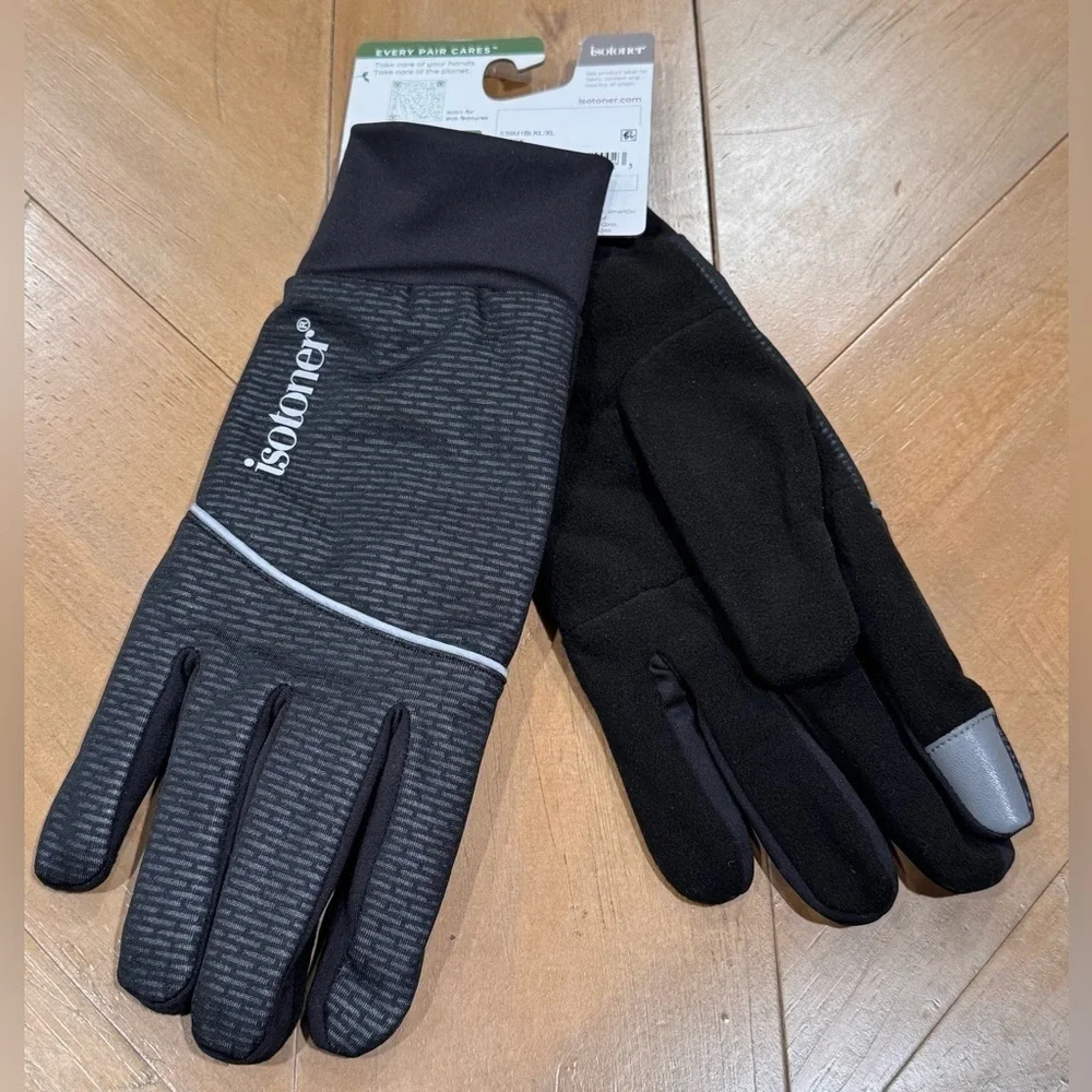 isotoner Women's Stretch Fleece Gloves With smartDri - Picture 3 of 4